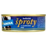 Sokra Baltické šproty v rostlinném oleji 240 g – Zboží Dáma