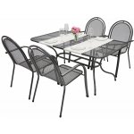 DEOKORK Zahradní kovová sestava CORINA III. 1+4 Stůl obdelníkový 145x90 cm (CT0309) – Hledejceny.cz