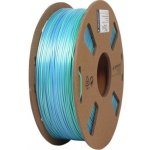 Gembird PLA, 1,75mm, 1kg, silk rainbow, modrá/zelená, 3DP-PLA-SK-01-BG – Zboží Živě