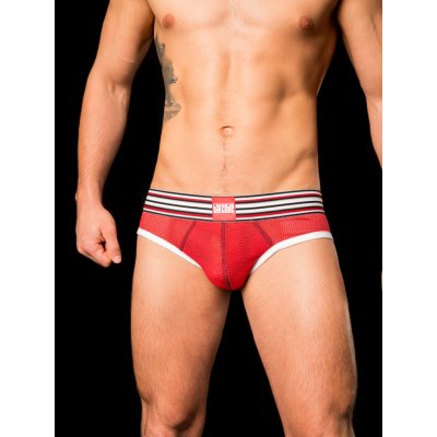 Barcode Berlin Backless Brief Bond Street Red White jocksy – Hledejceny.cz