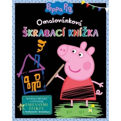 Peppa Pig Omalovánková škrábací knížka Egmont – Zboží Dáma