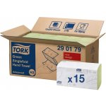 Tork Singlefold, 2 vrstvy, zelené, 15 x 250 ks, 290179 – Zboží Dáma