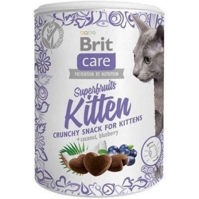 Brit care pochoutka Snack superfruits Kitten kuřecíkokosborůvky 100 g – Zboží Mobilmania