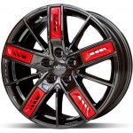 Ronal R67 8,5x20 5x112 ET30 jetblack red left – Zboží Mobilmania