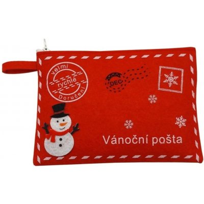 Goba Obálka filcová Vánoční pošta sněhulák 18x13cm – Hledejceny.cz
