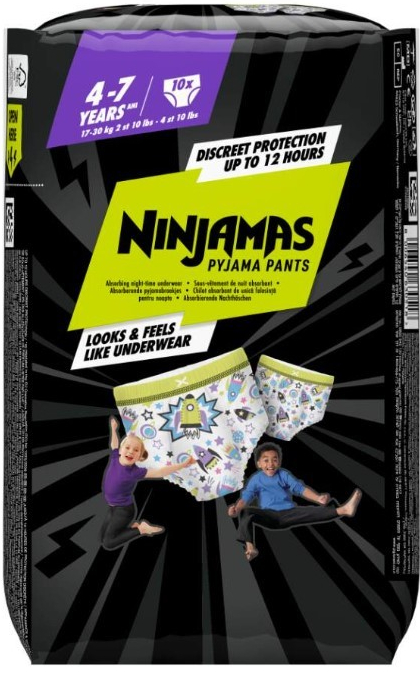 Ninjamas pants 10 ks/fol S7 Space