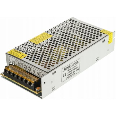 BERGE Napájecí zdroj pro LED pásky 12,5A 150W 12V DC plech 50017 – HobbyKompas.cz