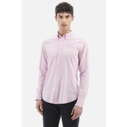 La Martina man shirt L/S cotton linen fialová