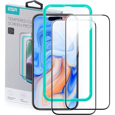 ESR TEMPERED GLASS 2-PACK IPHONE 15 BLACK 4894240174203