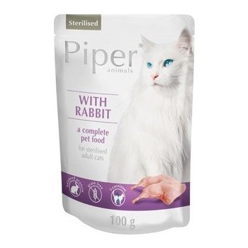 Piper Cat Sterilised Králík 6 x 100 g
