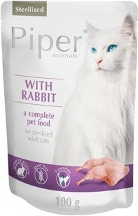 Piper Cat Sterilised Králík 6 x 100 g