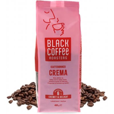 Black Coffee Roasters Crema kávy zrnková 0,4 kg – Hledejceny.cz