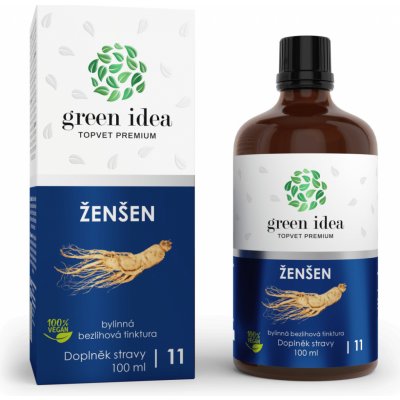 Green idea Ženšen bezlihová tinktura 100 ml – Hledejceny.cz