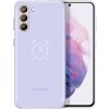 Pouzdro a kryt na mobilní telefon Samsung Samsung LED Cover Galaxy S21+ Violet EF-KG996CVEGWW