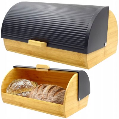 Chlebník jednodílný Brunbeste černý kovový – Zboží Mobilmania