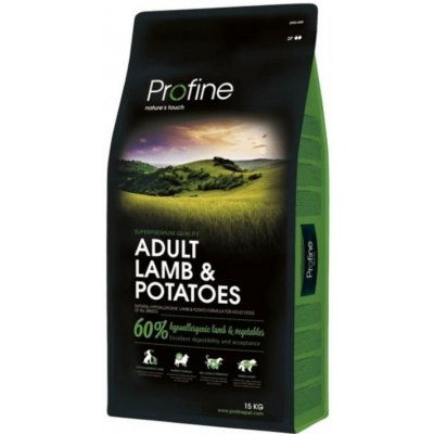 PROFINE ADULT Lamb & Potatoes LAMB & POTATOES (jehněčí a brambory) 15 kg