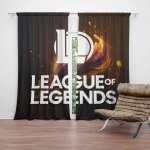 Sablio Závěs League of Legends Abstract: 2ks 140x250cm – Hledejceny.cz