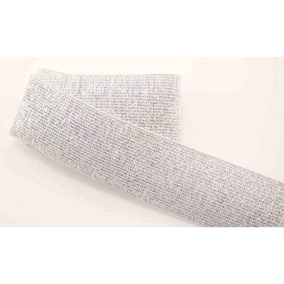 Ozdobná pruženka - bílo stříbrná - šířka 4 cm – Zbozi.Blesk.cz