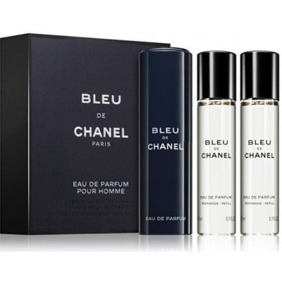 Chanel Bleu EDP 3 x 20 ml pro muže dárková sada – Zboží Mobilmania