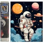 NORIMPEX Diamantové malování Astronaut 30 x 40 cm – Zbozi.Blesk.cz