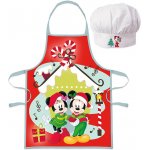 Euroswan Vánoční zástěra s kuchařskou čepicí Mickey & Minnie Mouse 2 díly – Hledejceny.cz