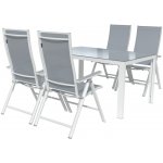 LIVARNO home Sada hliníkového zahradního nábytku s křesly Houston, 5dílná, bílá/šedá – Zboží Dáma