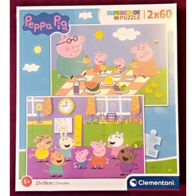 Clementoni Prasátko Peppa 24793 2 x 60 dílků – Hledejceny.cz