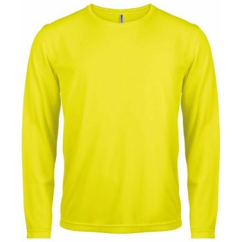 Tričko s dlouhým rukávem Zářivá žlutá