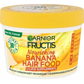 Garnier Fructis Banana Hair Food Maska na vlasy vyživuje suché vlasy 390 ml