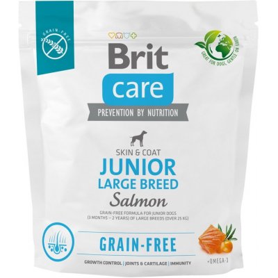 Brit Care Grain-free Junior Large Breed Salmon 1 kg – Zboží Mobilmania