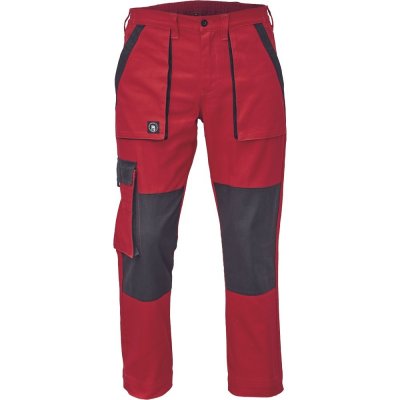 Cerva MAX NEO Pracovní kalhoty do pasu červeno / černé
