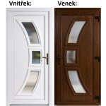 Soft Vchodové dveře 3D 5901 Zlatý dub / Bílá 98 x 198 cm pravé otevírání VEN – Hledejceny.cz
