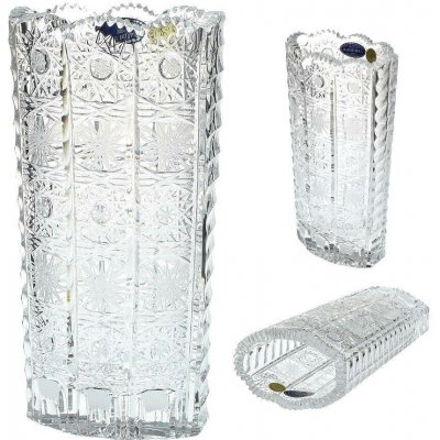Bohemia Crystal luxusní dekorativní váza 230mm. Český křišťál, bohatý brus Klasik – Hledejceny.cz