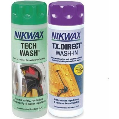 NIKWAX Tech Wash a impregnace TX.Direct Wash-In 300 + 300 ml – Zboží Mobilmania