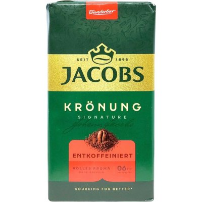 Jacobs Krönung Entkoffeiniert mletá 0,5 kg – Zbozi.Blesk.cz