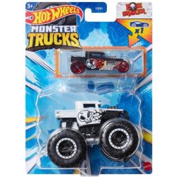 Mattel Hot Wheels Monster Trucks s angličákem Bone Shaker 1:64