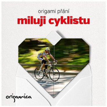 Origami přání - Miluji cyklistu