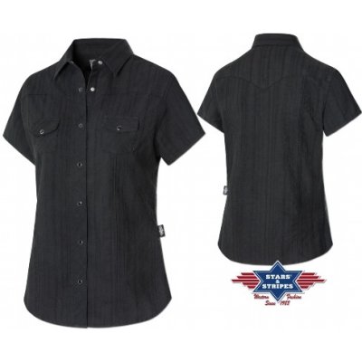 Dámská westernová košile MALINA BLACK – Zboží Mobilmania