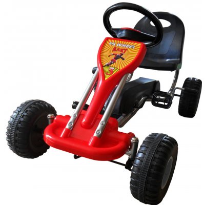 go-kart 90253 vidaXL Červený pedálový – Zboží Mobilmania