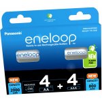 Panasonic Eneloop AA 2000mAh 4ks, AAA 800mAh 4ks BK-KJMCDE44E – Zboží Živě