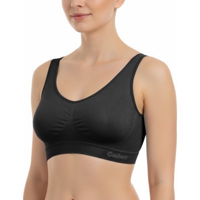 Gaubert bambusová bezešvá GBTW-3106 černá – Zboží Dáma