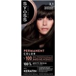 Syoss Permanent Coloration permanentní barva na vlasy 3-1 Dark Brown 50 ml – Zboží Dáma