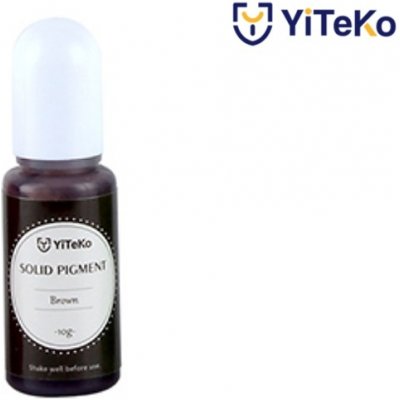 YiTeKo Tekutý pigment Solid 17 hnědá 10 ml – Hledejceny.cz