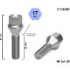 Autokolový šroub a matice Kolový šroub M12x1,25x38 kužel, klíč 17, C17B38F, výška 64 mm