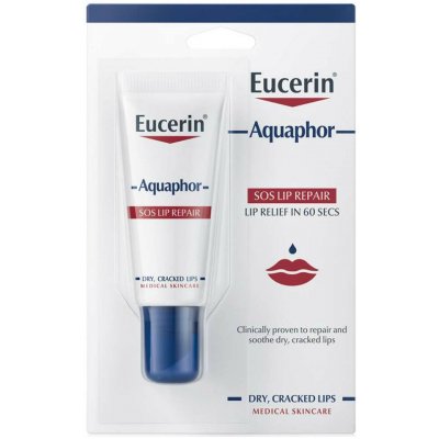 Eucerin Aquaphor Lip Repair balzám na suché a popraskané rty 10 ml – Hledejceny.cz