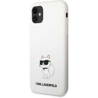 Karl Lagerfeld Liquid Silicone Choupette NFT iPhone 11 bílé – Zboží Mobilmania