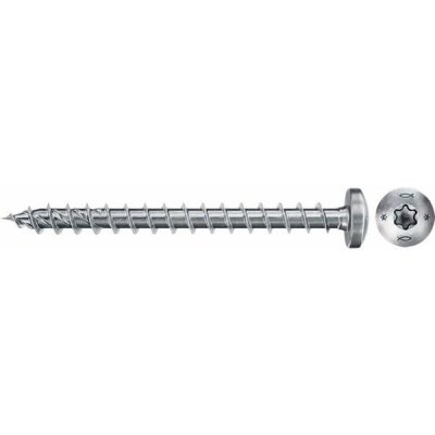 FISCHER vrut FPF II PTF 6,0*50mm, půlkulatá hlava, celozávit, pro dřevostavby, TRX30, 670531 – Hledejceny.cz