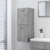 Koupelnový nábytek Nábytek XL Koupelnová skříňka betonově šedá 30x30x80 cm kompozitní dřevo