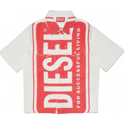 Diesel košile Criss Shirt červená – Zboží Dáma