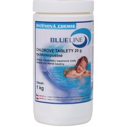 BLUELINE 504601 Chlorové tablety rychlorozpustné Mini 1kg